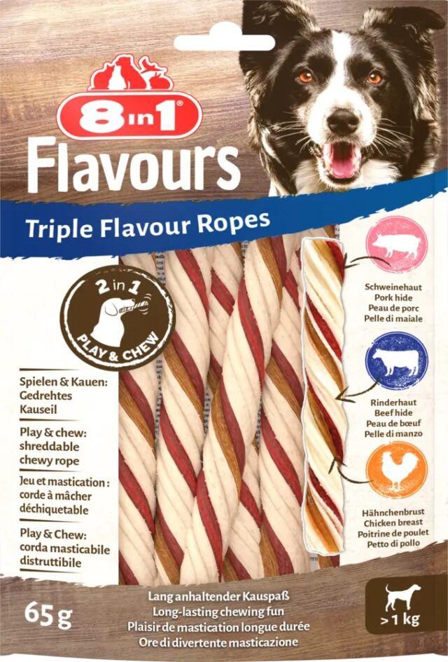 Koera maius 8in1 Triple Flavour Köied 65g