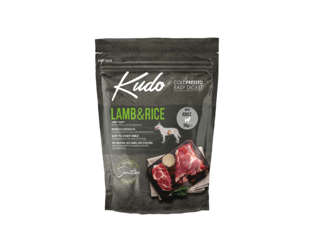 Kudo Lamb & Rice Mini külmpressitud koeratoit 3kg