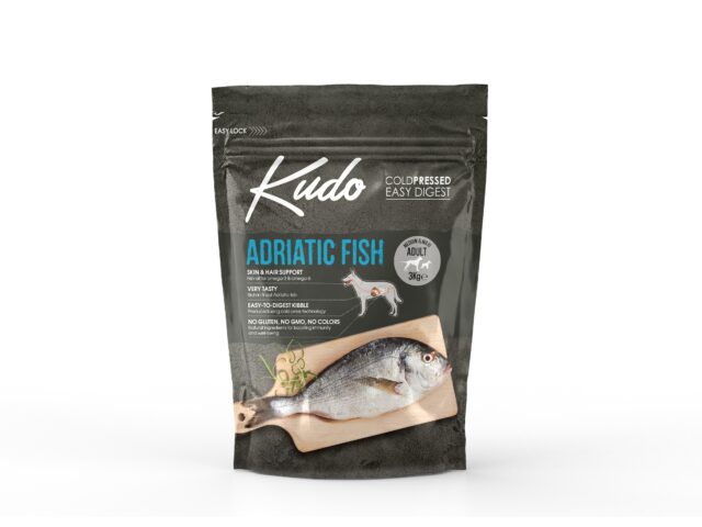 Kudo Adriatic Fish külmpressitud koeratoit 3kg