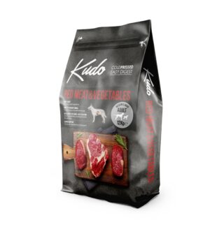 Kudo Red Meat & Vegetables külmpressitud koeratoit 12kg