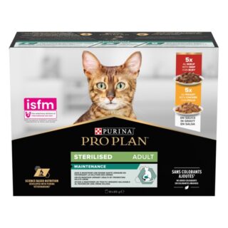 PRO PLAN KASSI EINE MULTIPAKK STER. VEIS/KANA 85G N7+3