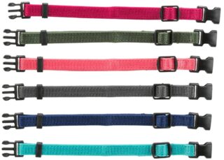 Kutsikakaelarihmade komplekt Junior, M-L: 22-35 cm/10 mm, fuksiat, grafiiti, indigot, metsa, koralli