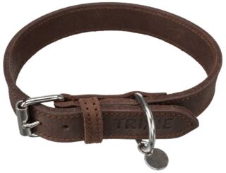 Kaelarihm Rustic, M: 37-44 cm/25 mm, tumepruun