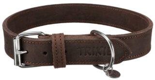 Kaelarihm Rustic, L: 48-56 cm/30 mm, tumepruun