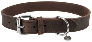 Kaelarihm Rustic, L-XL: 57-66 cm/30 mm, tumepruun