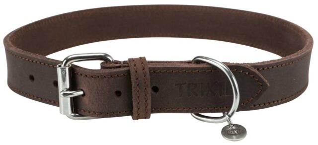 Kaelarihm Rustic, L-XL: 57-66 cm/30 mm, tumepruun