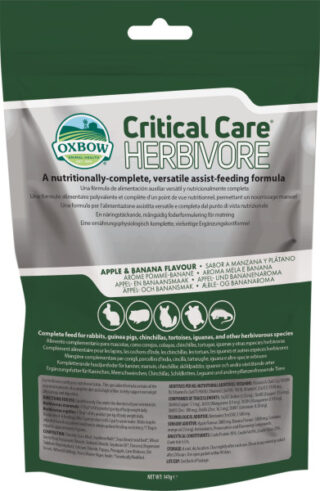 OXBOW CRITICAL CARE HERBIVOORIDE TÄIENDSÖÖT ÕUN & BANAAN 141G
