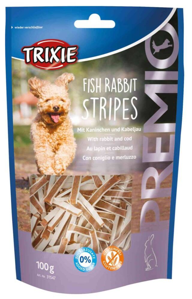 Koera maius PREMIO kala Küüliku ribad, 100 g