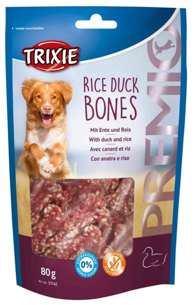 Koera maius PREMIO Riisi-pardikondid, 80 g