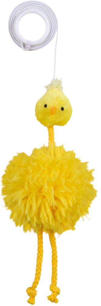 Mänguasi kassidele Kana kummipaelaga, pehme, 20 cm