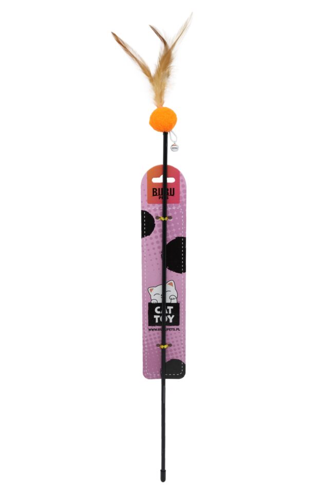 Bubu Pets kassiõng palli ja sulega 55cm 1tk (assortii)