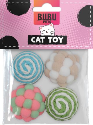 Bubu Pets erinevad pallid kassidele 4tk