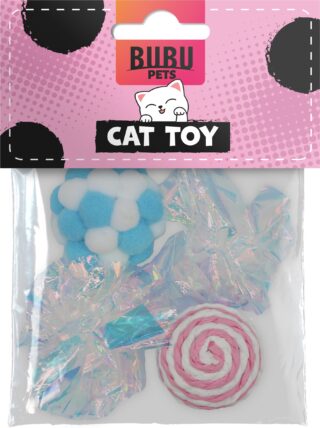Bubu Pets erinevad pallid kassidele 4tk