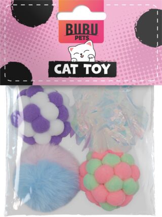 Bubu Pets erinevad pallid kassidele 4tk