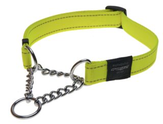 Pool-poov kaelarihm Rogz Utility L 20mm Fanbelt Obedience, kollane helkur