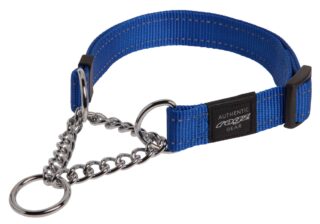 Pool-poov kaelarihm Rogz Utility M 16mm Snake Obedience, sinine helkuriga