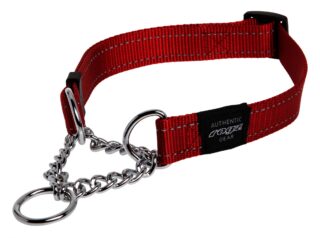 Pool-poov kaelarihm Rogz Utility M 16mm Snake Obedience, punane helkur