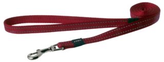 Jalutusrihm Rogz Utility Medium 16mm Snake, punane helkur