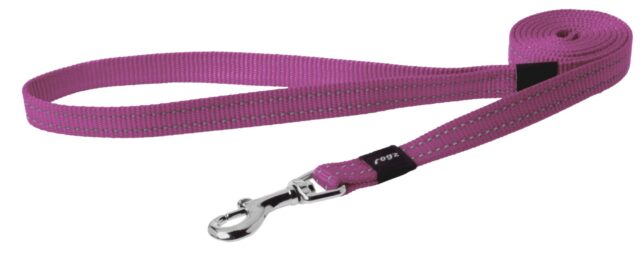 Jalutusrihm Rogz Utility Medium 16mm Snake, roosa helkur