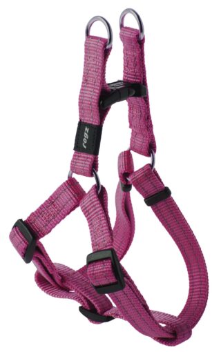 Traksid Rogz Step-in Snake 16mm-5/8 roosa helkur