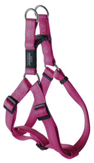 Traksid Rogz Step-in Fanbelt 20mm-3/4 roosa helkur