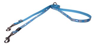 Jalutusrihm kutsikatele Rogz Pupz Reflecto Small 12mm, Blue Bones muster