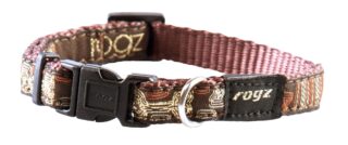 Kaelarihm Rogz Fancy Dress M 16mm Scooter, Mocha Bone muster