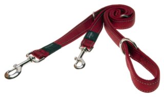 Jalutusrihm Rogz Utility Large 20mm Fanbelt Multi-Purpose Dog Lead, punane peegeldav