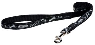 Jalutusrihm Rogz Fancy Dress L 20mm Beach Bum, Black Bone muster