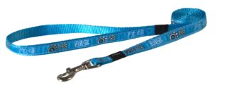 Jalutusrihm Rogz Fancy Dress Medium 16mm Scooter, Turquoise Paw muster