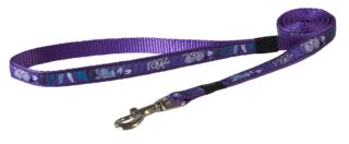 Jalutusrihm Rogz Fancy Dress Medium 16mm Scooter, Purple Forest muster