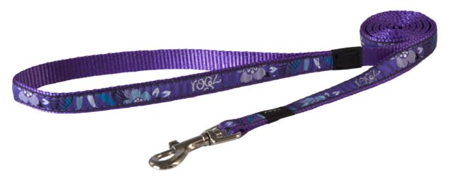 Jalutusrihm Rogz Fancy Dress Medium 16mm Scooter, Purple Forest muster
