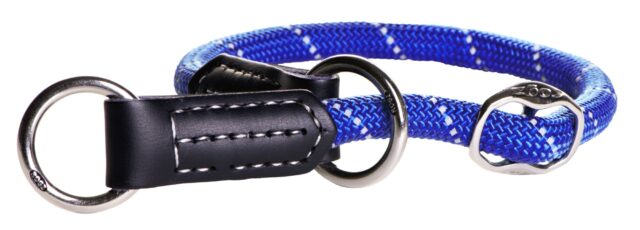 Kaelarihm Rogz Rope Medium 9mm reguleeritav 30-35cm, sinine helkur