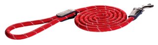 Jalutusrihm Rogz Rope Large 12mm 1.8m, punane helkur