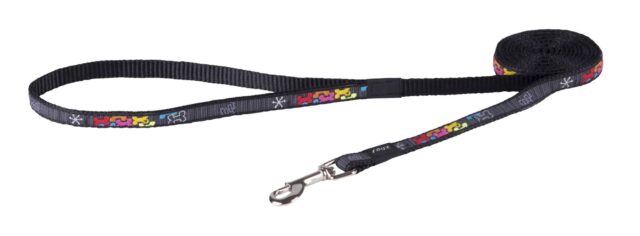 Jalutusrihm Rogz Fancy Dress Small 11mm Jellybean, Multi Bone muster