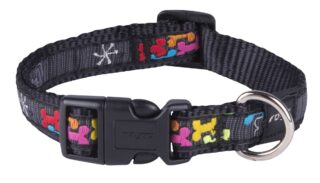 Kaelarihm Rogz Fancy Dress M 16mm Scooter, Multi Bone muster