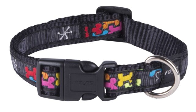 Kaelarihm Rogz Fancy Dress M 16mm Scooter, Multi Bone muster