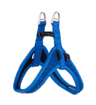 Traksid Rogz Tiny Fast Fit Tuig XS 36cm sinine helkur