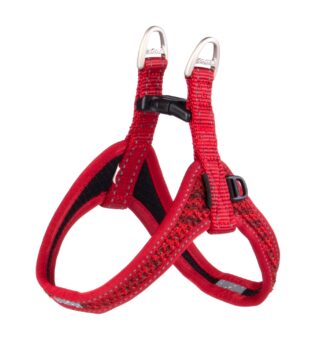 Traksid Rogz Tiny Fast Fit Tuig XS 36cm punane helkur