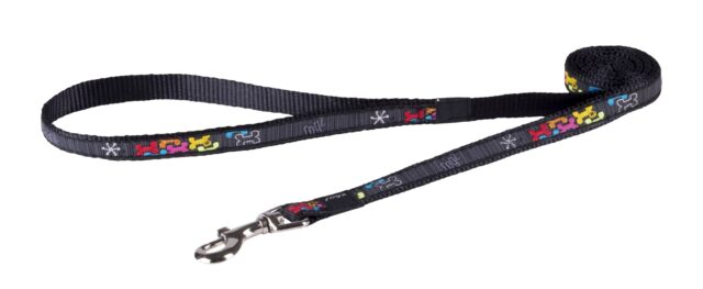 Jalutusrihm Rogz Fancy Dress Medium 16mm Scooter, Multi Bone muster