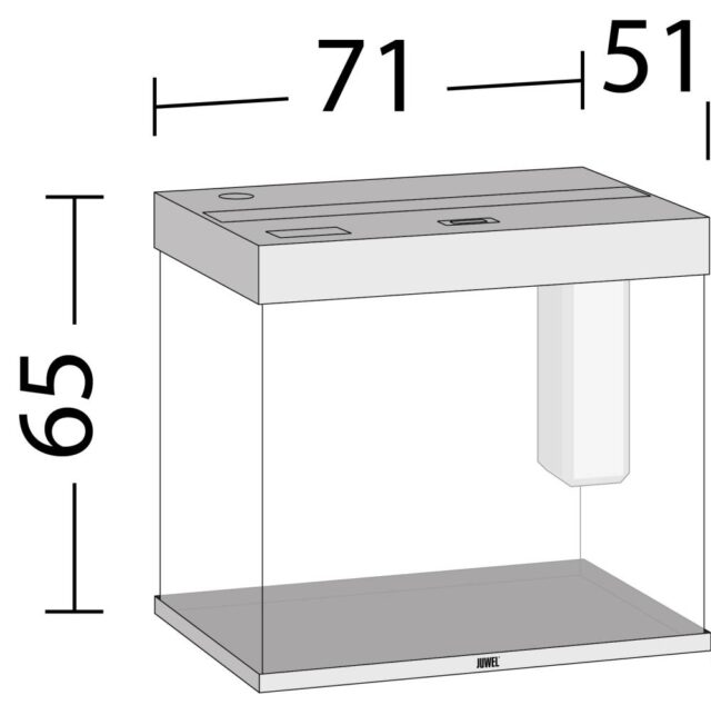 Akvaarium Lido LED 200 L valge