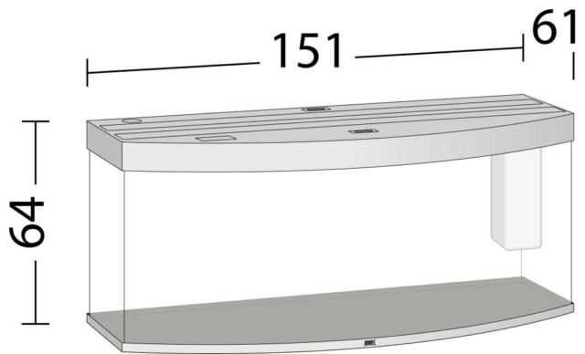 Akvaarium Vision LED 450 L hele puit