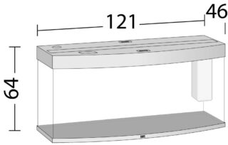 Akvaarium Vision LED 260 L valge