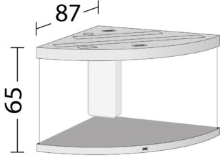 Akvaarium Trigon LED 350 L hele puit