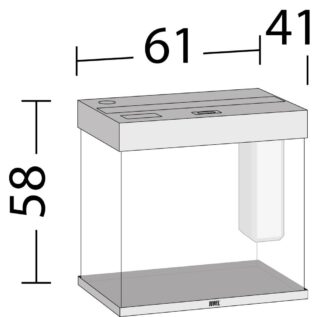 Akvaarium Lido LED 120 L hele puit