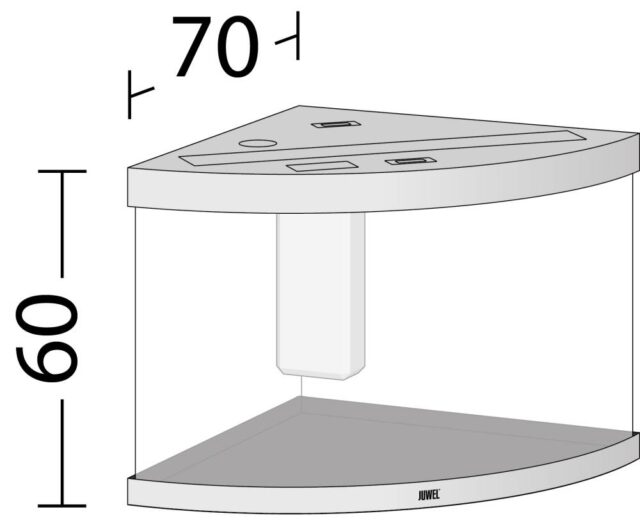 Akvaarium Trigon LED 190 L must