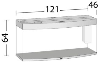 Akvaarium Vision LED 260 L hele puit