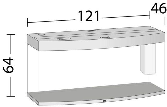 Akvaarium Vision LED 260 L hele puit