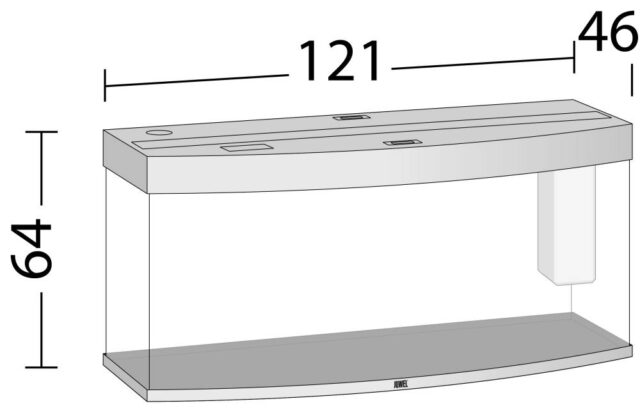 Akvaarium Vision LED 260 L must