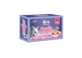Brit Premium Delicate Jelly Family multipakk märgtoit kassidele 12x85g